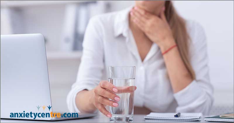 anxiety chronic throat clearing symptoms
