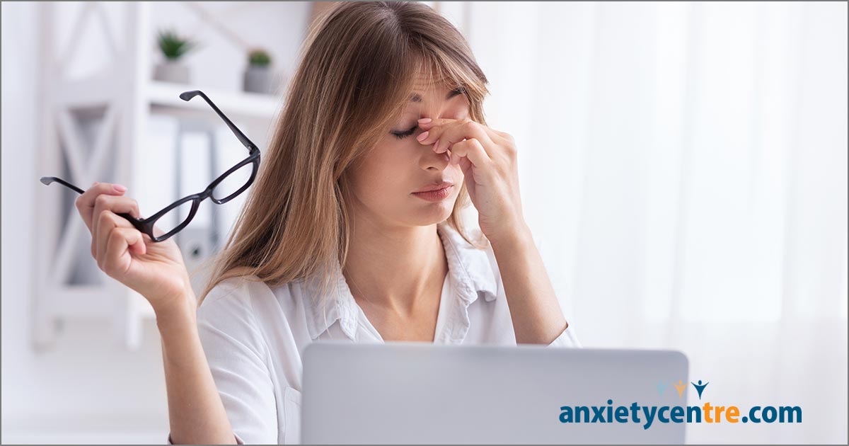 anxiety eye pain symptoms