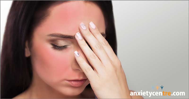 blushing flushing turning red anxiety symptoms