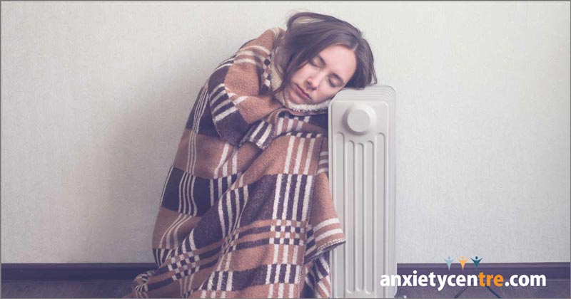 feeling cold chilled chilly shivery anxiety symptoms