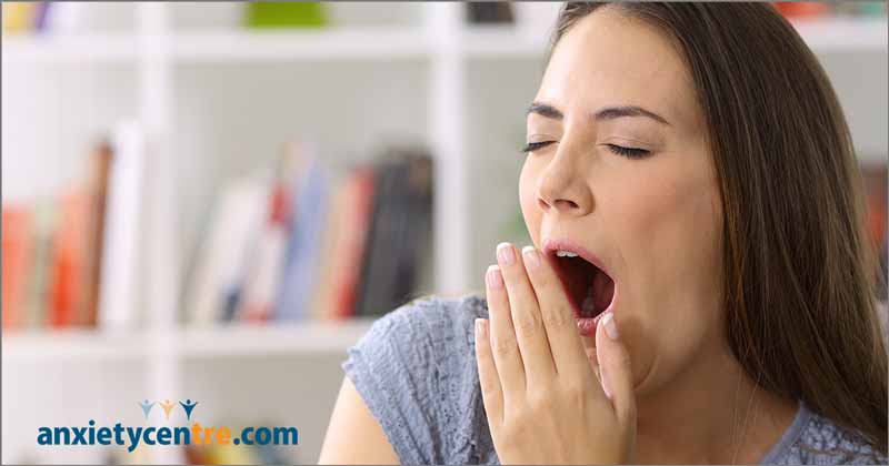 excessive yawning anxiety symptoms