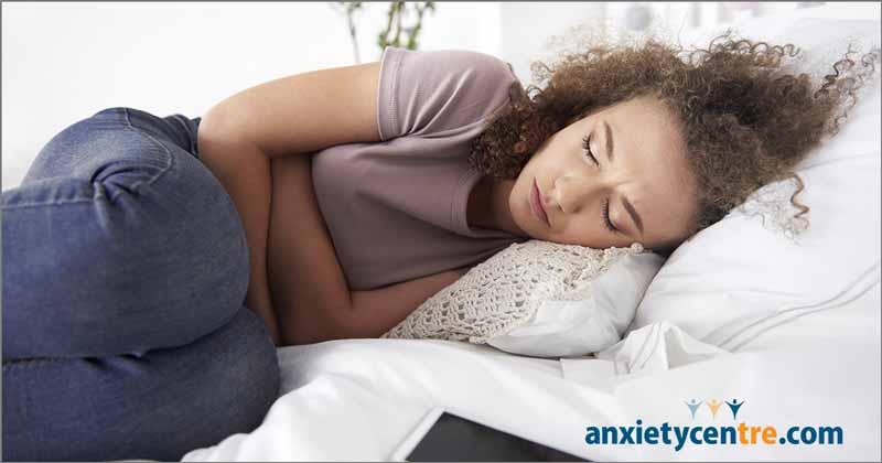 feeling sick and tired after eating anxiety symptoms