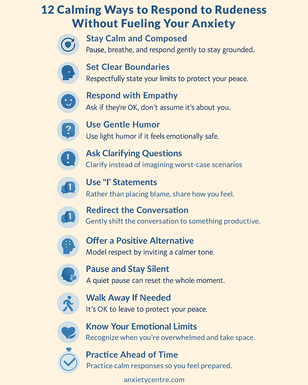 12 Calming Ways to Respond to Rudeness Without Fueling Your Anxiety
