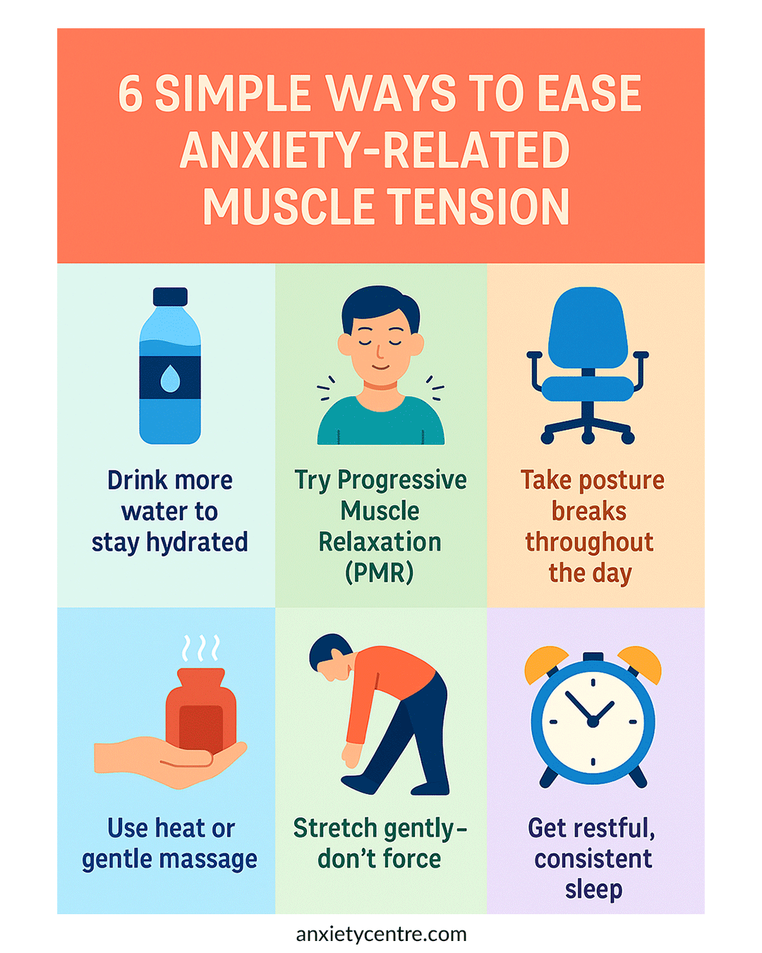 6 Simple Ways To Ease Anxiety-Related Muscle Tension