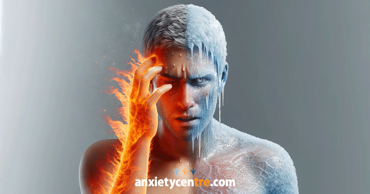 hot and cold flashes anxiety symptoms